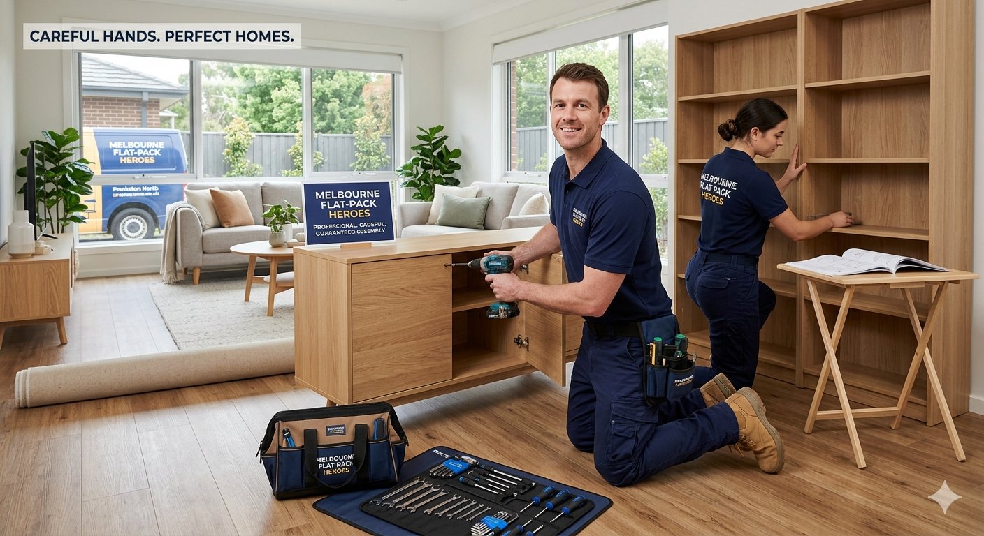 Professional flat pack furniture assembly South East Melbourne